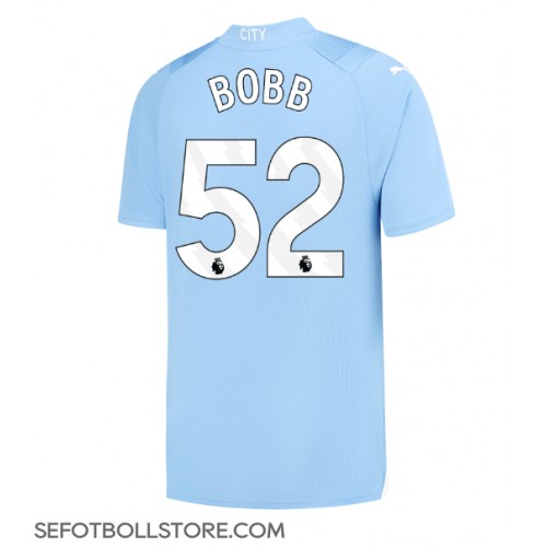 Manchester City Oscar Bobb #52 Replika Hemmatröja 2023-24 Kortärmad